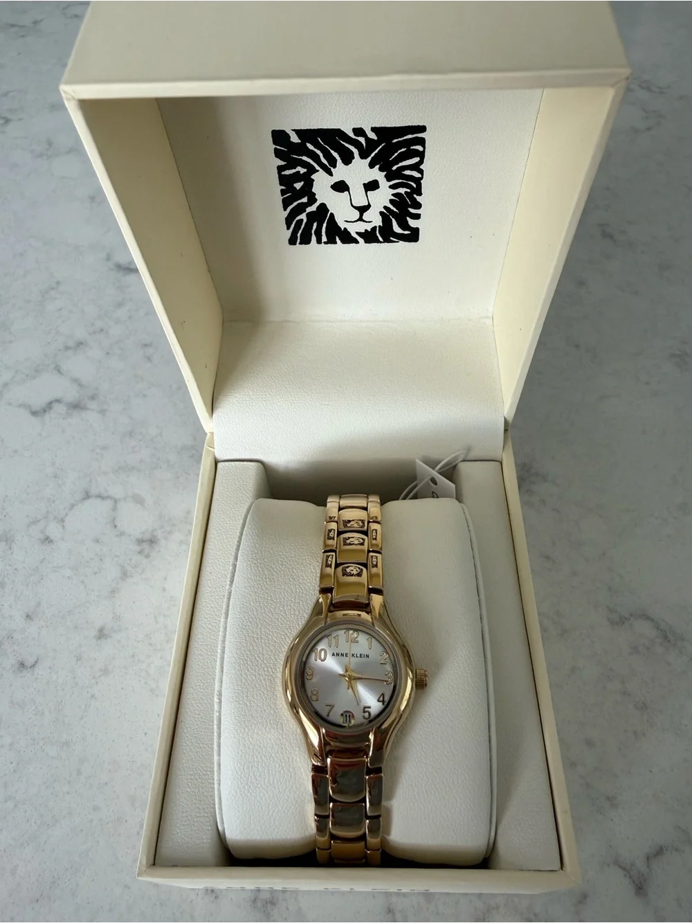 Anne Klein Women's Date Function Gold Bracelet Watch